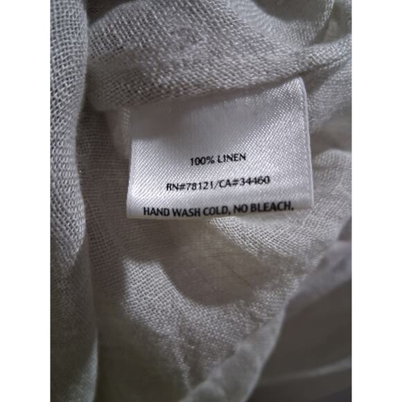 Eileen Fisher 100% Linen Womens size Small Quiet Luxury Minimalist Button Up Top - Picture 8 of 10